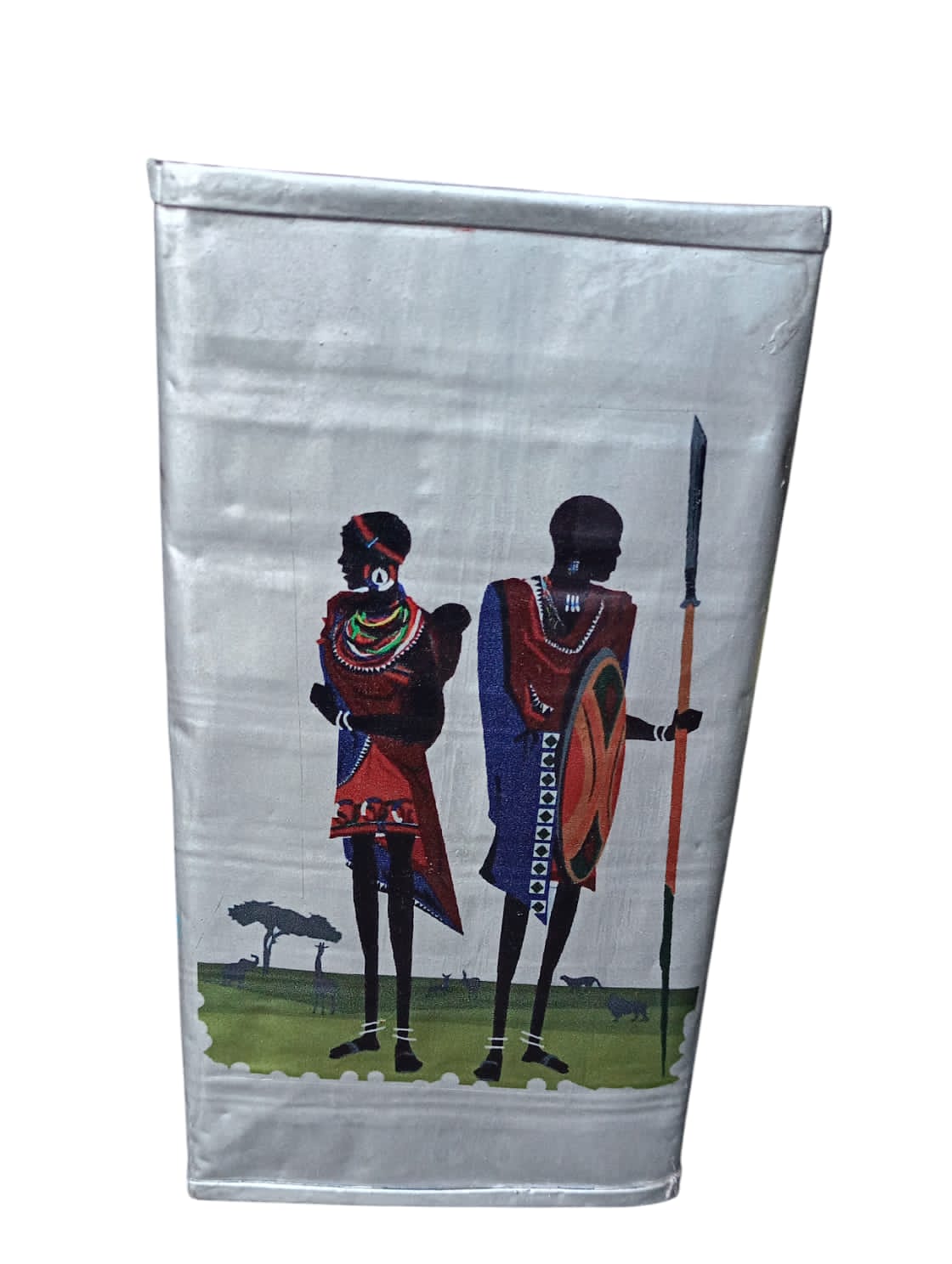 Masai Inspired Handmade Tin Home Bank ,Piggy Bank Savings Box