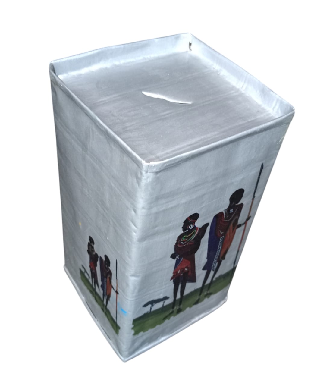 Masai Inspired Handmade Tin Home Bank ,Piggy Bank Savings Box