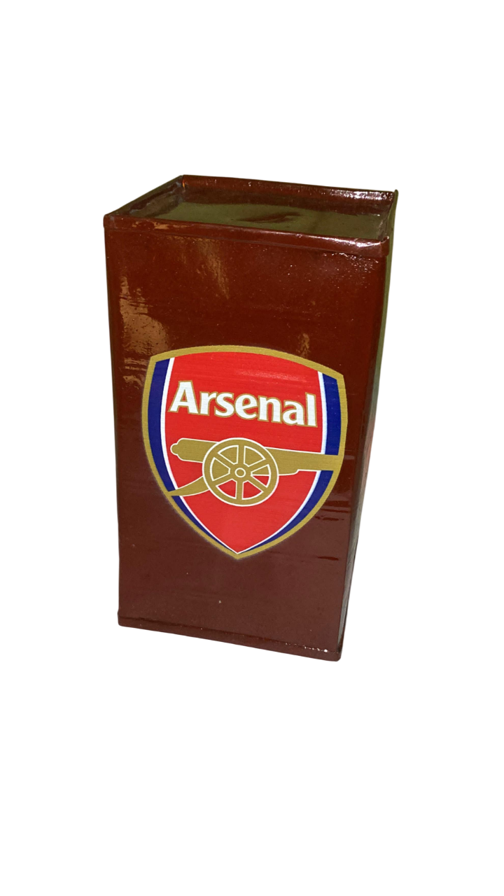 Arsenal FC Home Bank,Handmade Tin Piggy Bank,Savings Box.