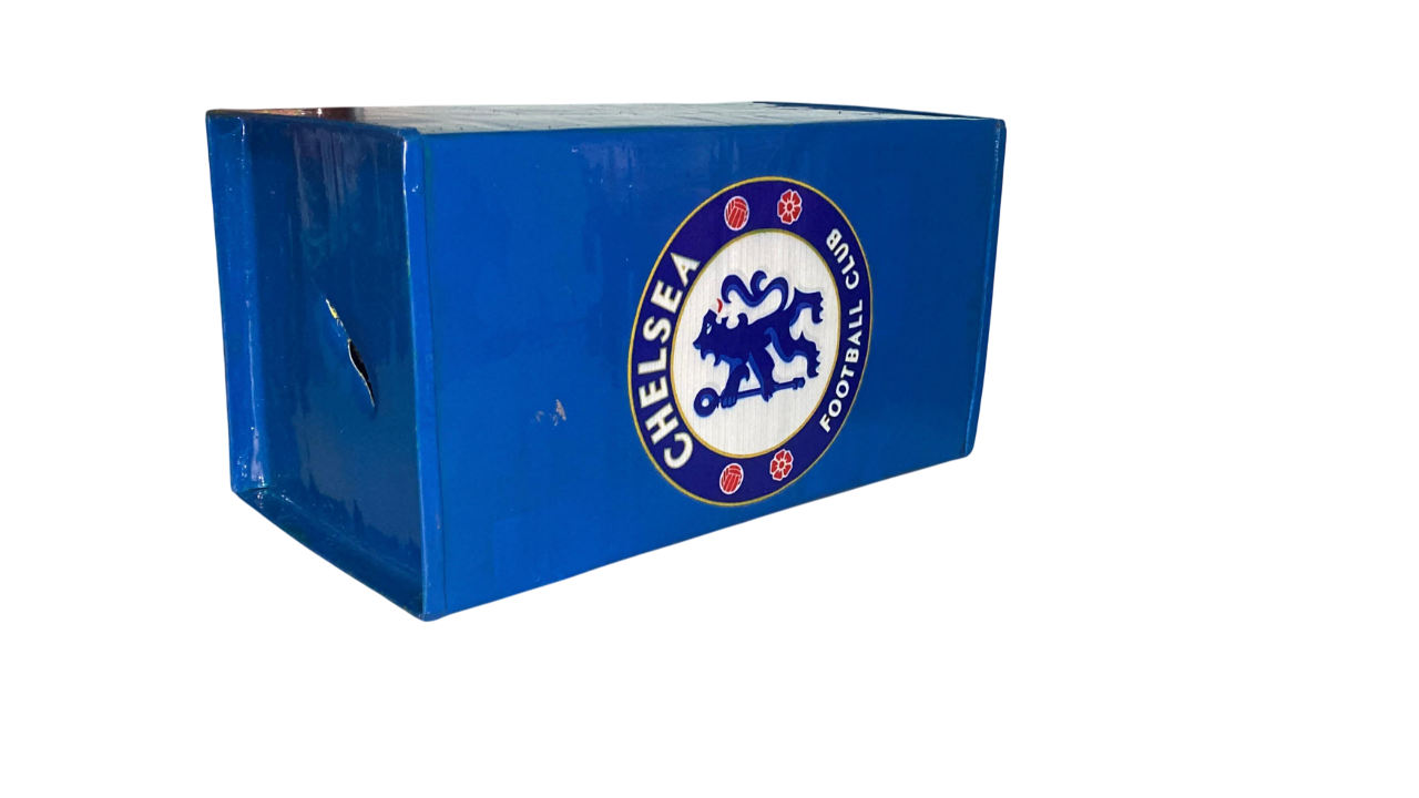 Chelsea FC Home Bank,Handmade Tin Piggy Bank,Savings Box.
