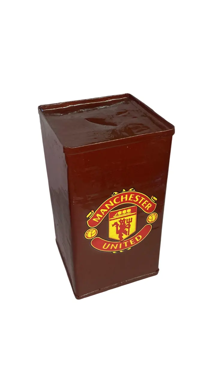 Manchester United Home Bank,Handmade Tin Piggy Bank,Savings Box.