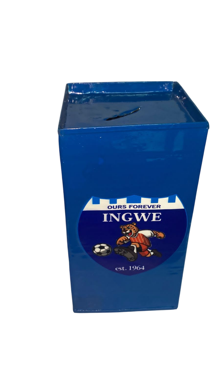 Football Fan Favorite(INGWE) Inspired Handmade Tin Home Bank ,Piggy Bank Savings Box