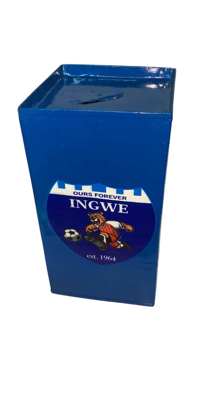 Football Fan Favorite(INGWE) Inspired Handmade Tin Home Bank ,Piggy Bank Savings Box