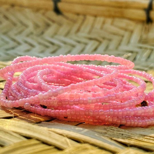 Seduction-Pink Waist Beads/ 3 piece Pink waist beads /belly chain for women and girls/Beach Jewelry/Fashion Accessory