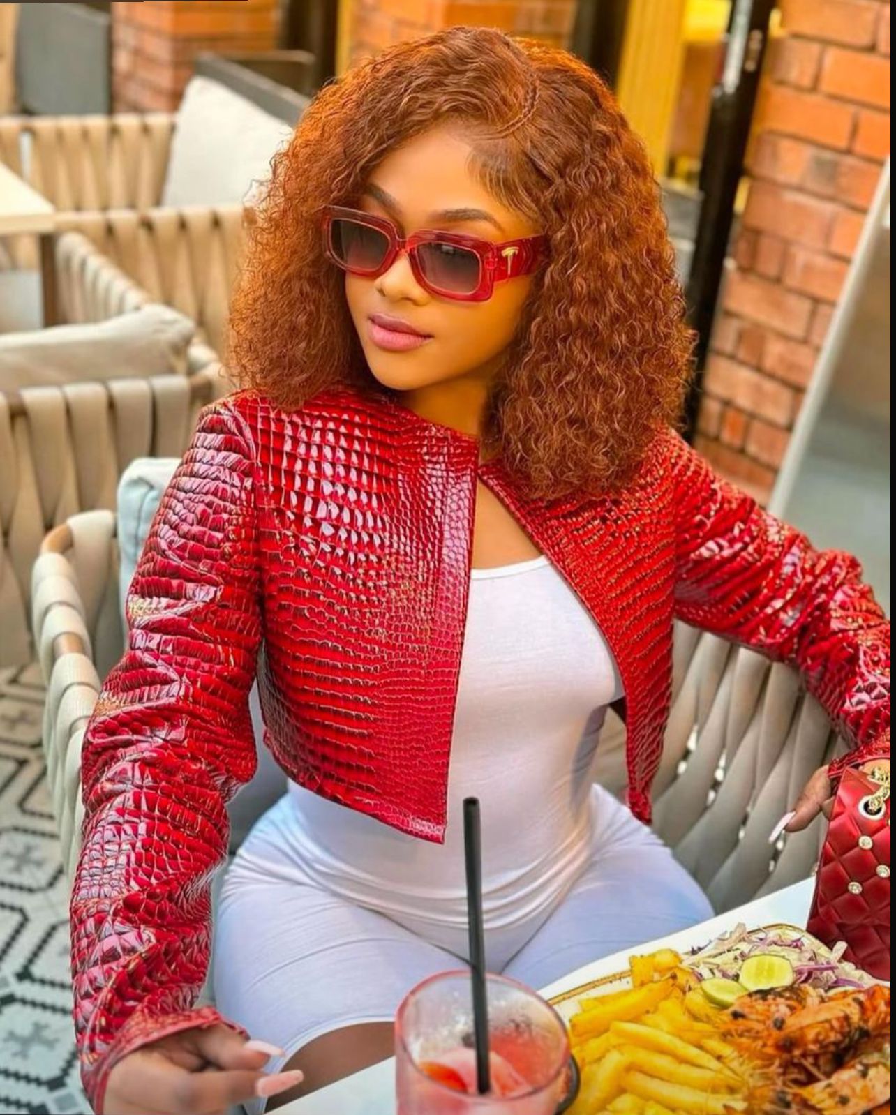 Women O Neck Long Sleeve PU Faux Leather Cropped Jackets Punk Grunge Casual Coats Spring Fall Harajuku Y2K Clothes size m,l,xl,2xl