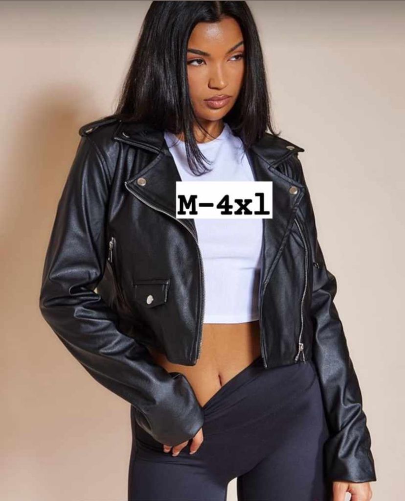 Autumn Short Jacket Solid Female Moto Biker Jackets Thin Ladies Cool Faux Leather Jacket Slim Short Leather Outwear