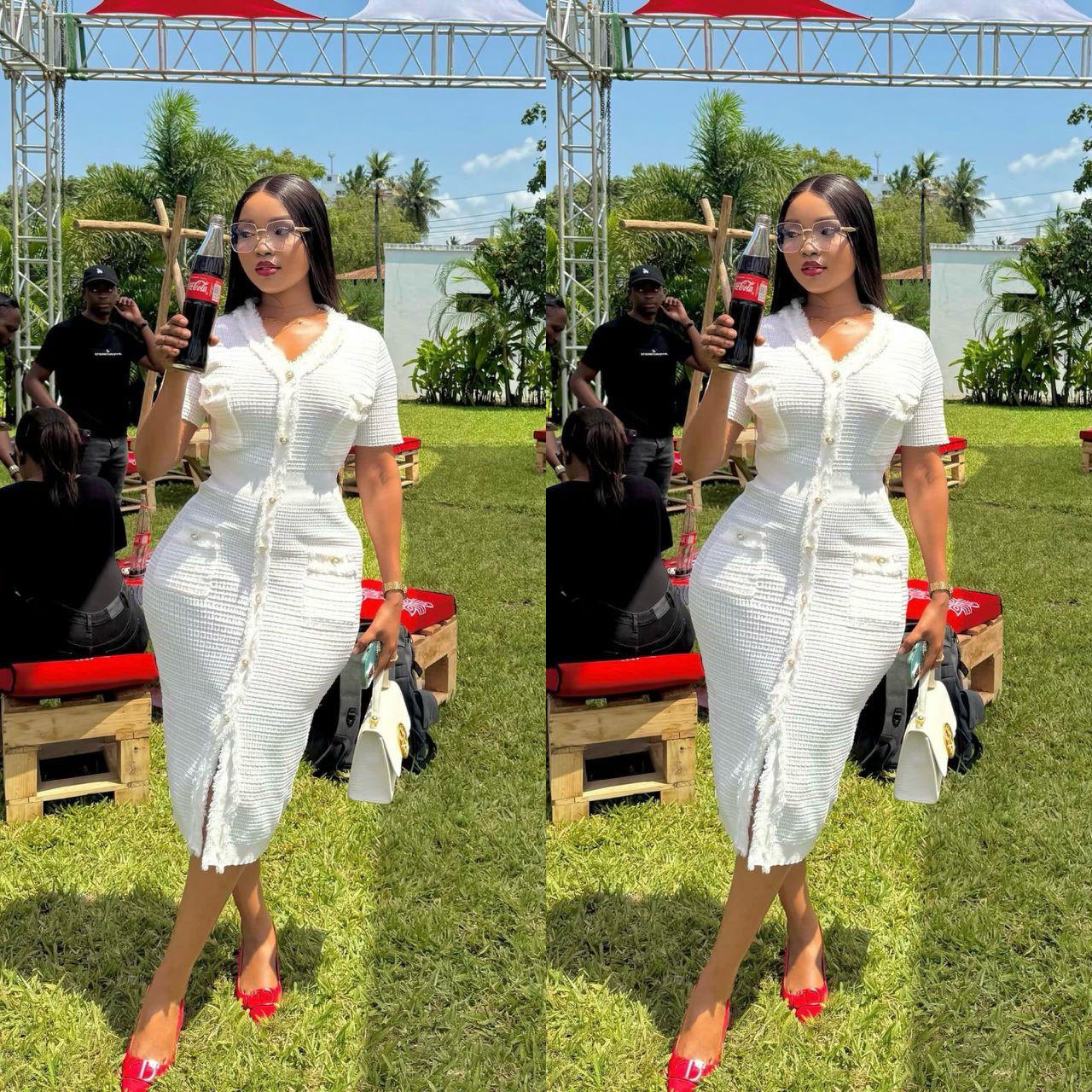 European and American New Women's Dress INS Casual Fashion Splicing  Long Skirt Ladies Evening Dress Temperament Elegant Sex Goddess Dinner Dresses
