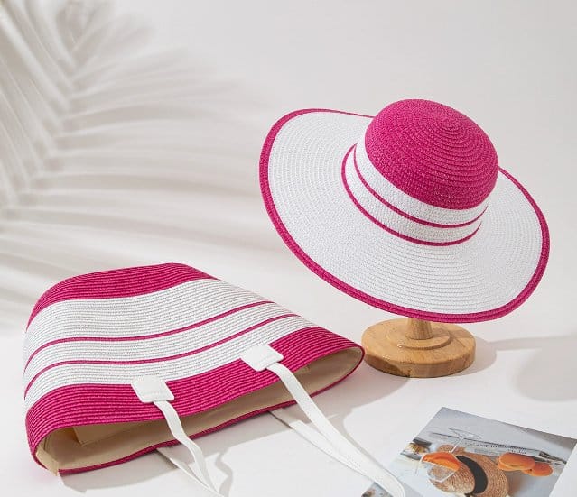 Stylish Summer Bag + Sun Hat Set – Perfect for Beach Days, Picnics, and Casual Outings! Lightweight, Trendy, and Durable Accessories to Keep You Chic and Sun-Protected All Summer Long.