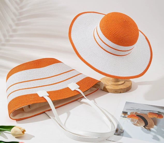 Stylish Summer Bag + Sun Hat Set – Perfect for Beach Days, Picnics, and Casual Outings! Lightweight, Trendy, and Durable Accessories to Keep You Chic and Sun-Protected All Summer Long.