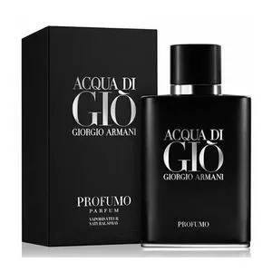 AQUA DI GIO BLACK PROFUMO MEN PERFUME. Giorgio Armani Acqua Di Gio Profumo, For Men –100ml EDP.This intense fragrance based on the top-selling Acqua di Gio is a long-lasting cologne with moderate sill
