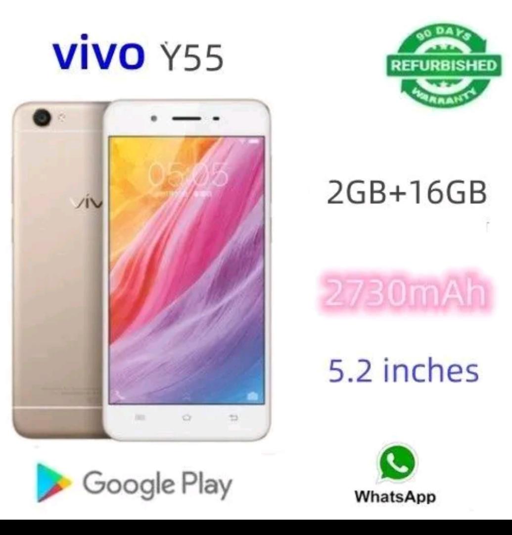 Refurbished Vivo Y55, 2 GB RAM 16 GB ROM,with a free fast charging cable