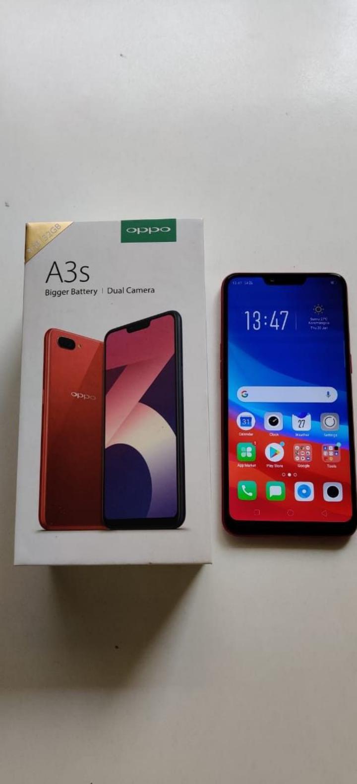 Refurbished oppo A5 /A3s Ram 4GB+Rom 64GB, Smartphone Android LTE Phone, 6.2 Inch Screen, Front 8mp, Rear 13mp + 2MP Camera, Face Unlock, 4230mah Battery, Octa Core Dual SIM Smartphone