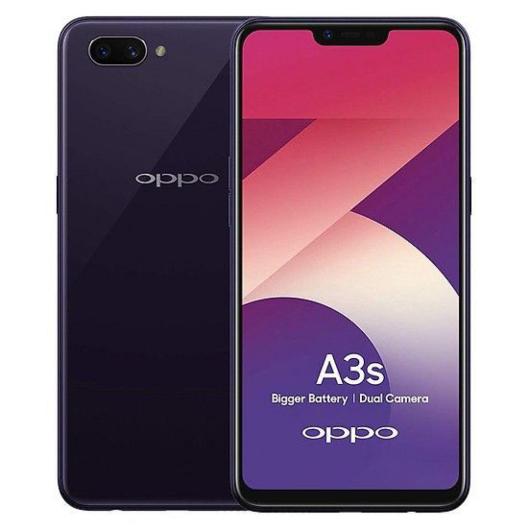 Refurbished oppo A5 /A3s Ram 4GB+Rom 64GB, Smartphone Android LTE Phone, 6.2 Inch Screen, Front 8mp, Rear 13mp + 2MP Camera, Face Unlock, 4230mah Battery, Octa Core Dual SIM Smartphone