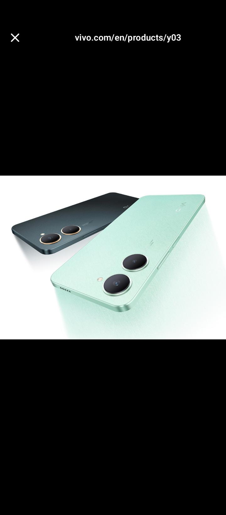 Vivo Y03 – 6.56” HD+ Display, MediaTek Helio G85, 4GB RAM, 64GB Storage