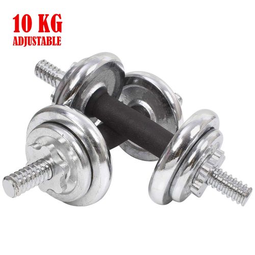 10KG Chrome Adjustable Dumbbell Set (5KG*2)