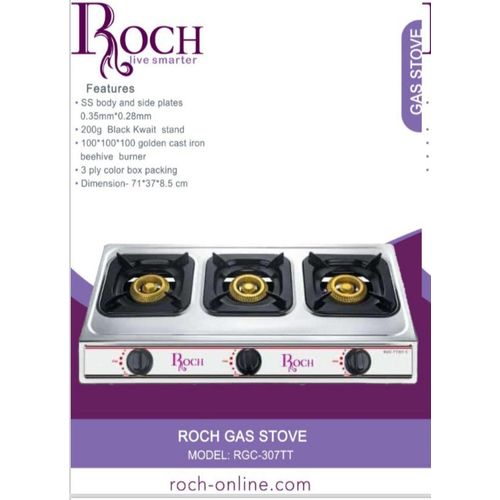 Roch 3 burner stainless cooker-table top cooker