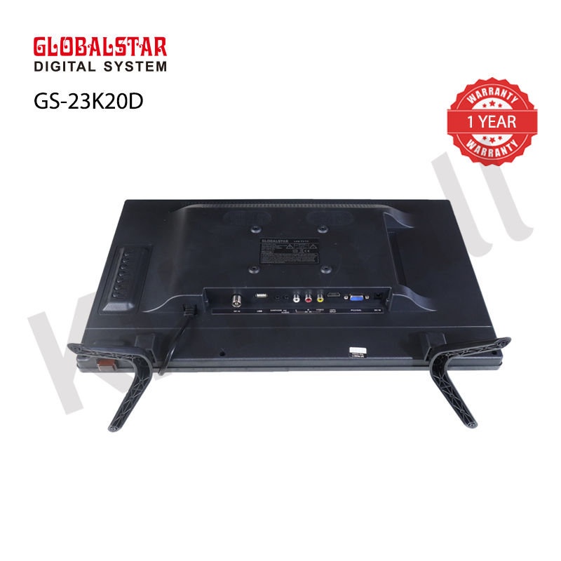 Globalstar 23 inch Digital Tv (GS-23K20D) AC100-240V/DC12V DV3 T2 - HDMI, USB, LED SCREEN DIGITAL TV
