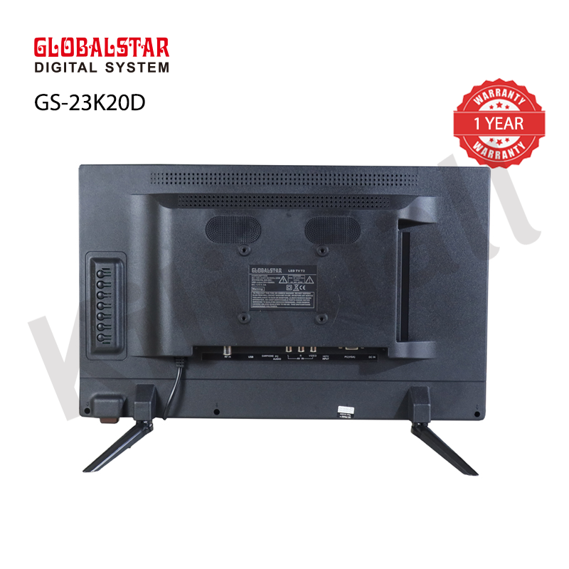 Globalstar 23 inch Digital Tv (GS-23K20D) AC100-240V/DC12V DV3 T2 - HDMI, USB, LED SCREEN DIGITAL TV