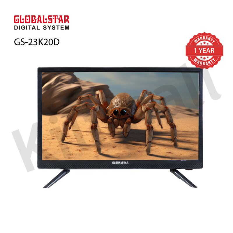 Globalstar 23 inch Digital Tv (GS-23K20D) AC100-240V/DC12V DV3 T2 - HDMI, USB, LED SCREEN DIGITAL TV