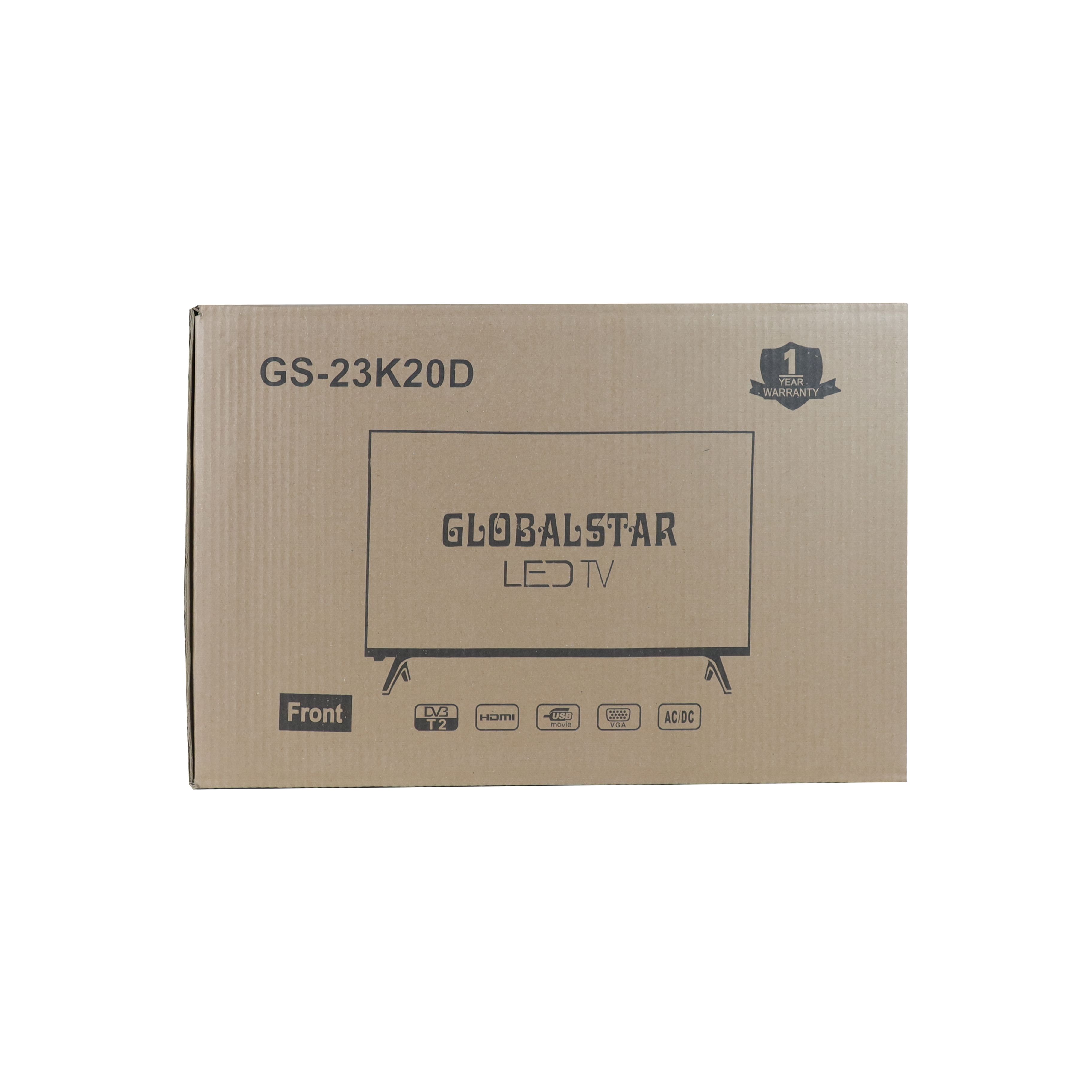 Globalstar 23 inch Digital Tv (GS-23K20D) AC100-240V/DC12V DV3 T2 - HDMI, USB, LED SCREEN DIGITAL TV