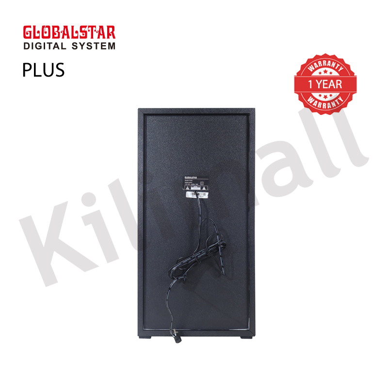 GLOBALSTAR PLUS 2.1CH Soundbar Woofer HI-FI BT Speaker Systems AC/DC Subwoofer Home Audio System 120W with Remote Control