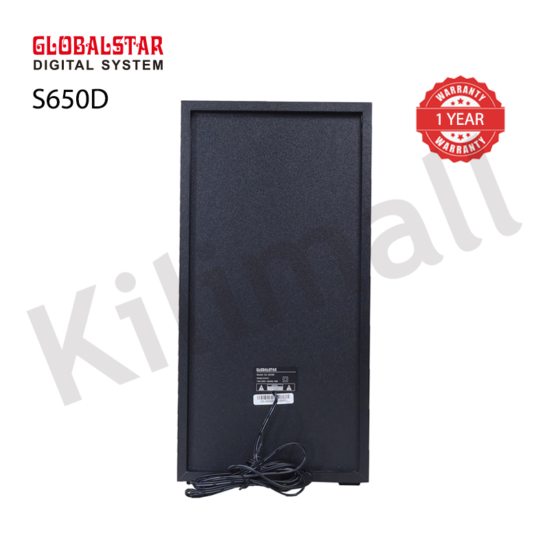 GLOBALSTAR S650D 2.1CH Soundbar Woofer HI-FI BT Speaker Systems AC/DC Subwoofer Home Audio System 80W with Remote Control Bluetooth Speaker