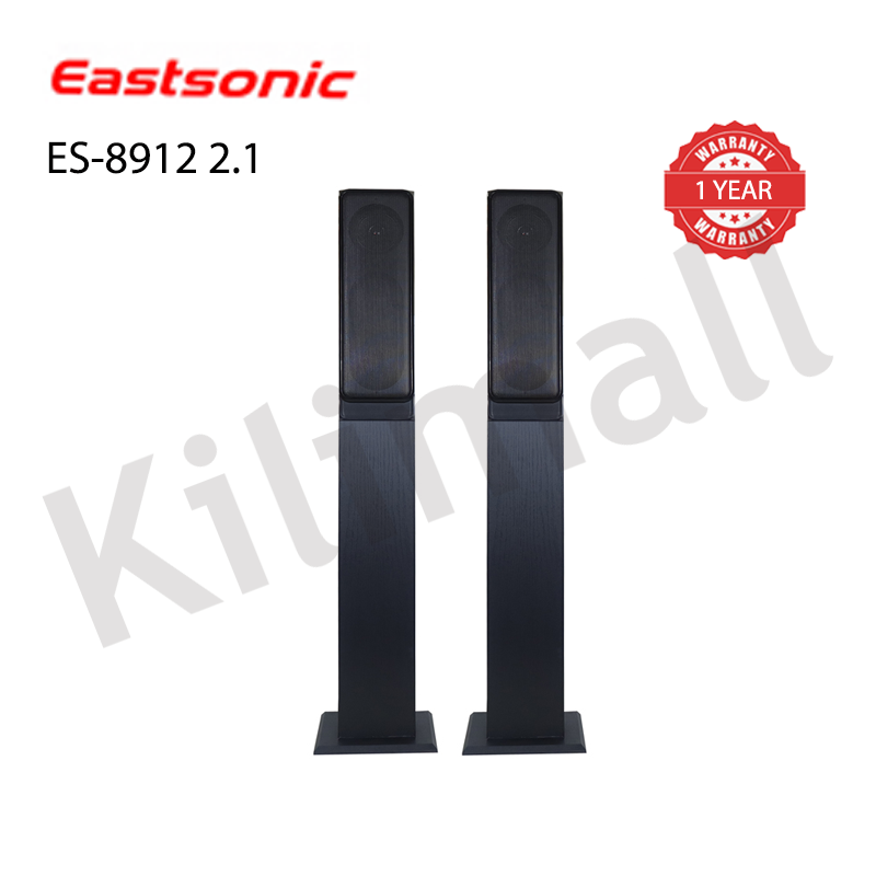 EASTSONIC ES-8912 2.1CH Multimedia Bluetooth Woofer Speaker System ES-8912 Subwoofer Soundbar BT/USB/SD/FM Subwoofer Home Audilo System Soundbar with Remote Control 8000W