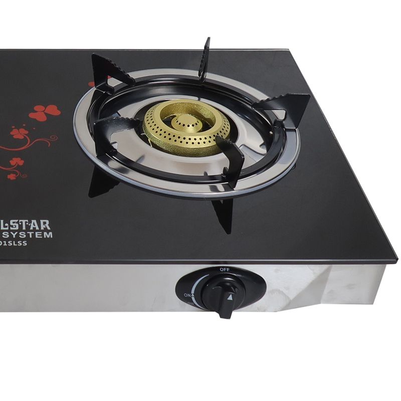 Globalstar Gas Stove 2 Burner Glass Top Cooker GS-G201SLSS