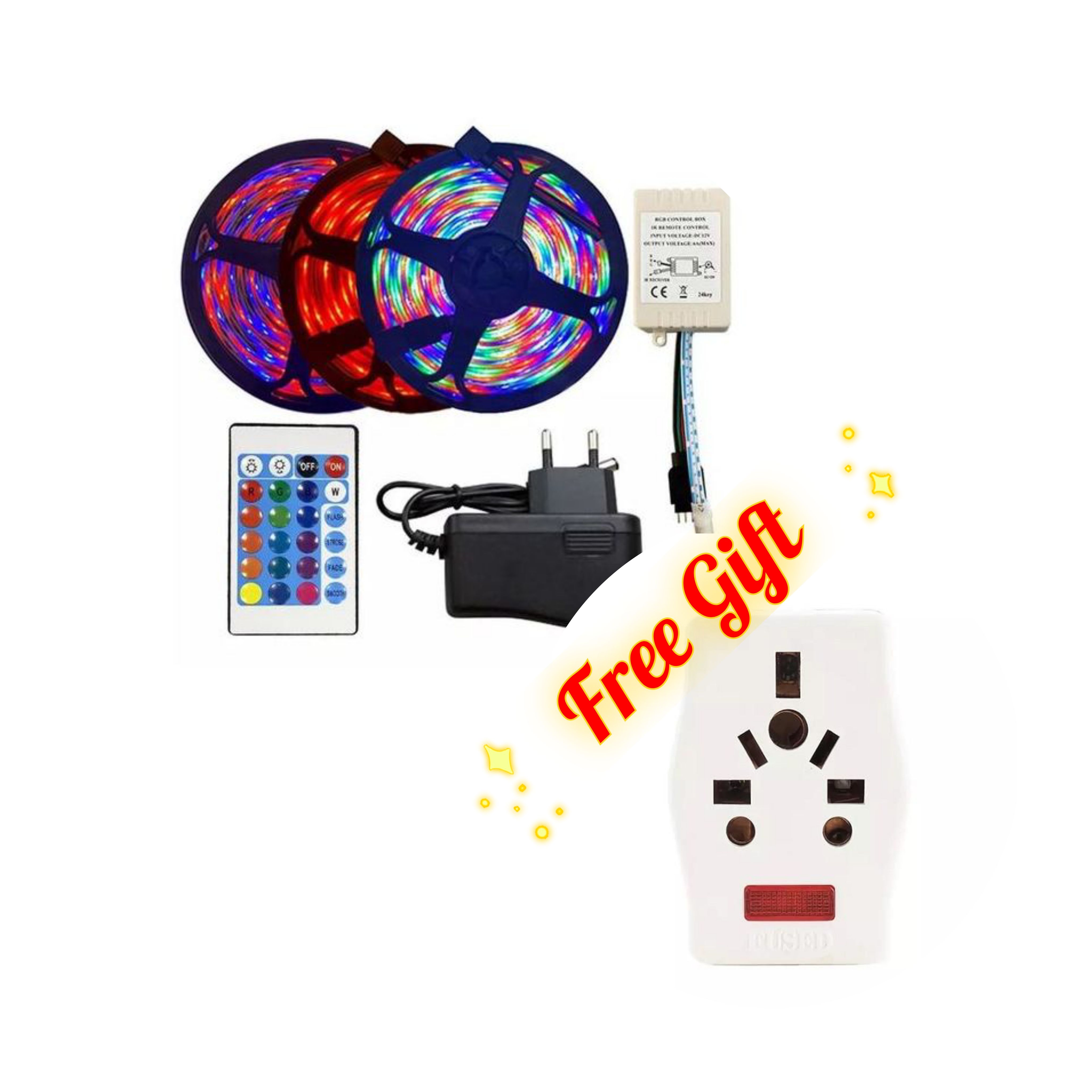 Generic-RGB Led Flexible Strip Snake Light Kit With Controller-3
RGB Led Flexible Strip Snake Light with Gift