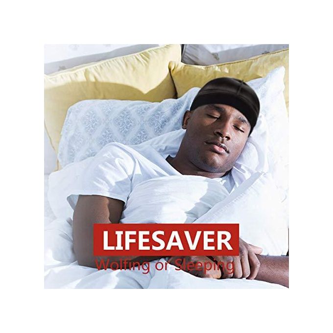 Silky Stocking Wave Cap for Men, Good Compression Over Durag, Regular Style