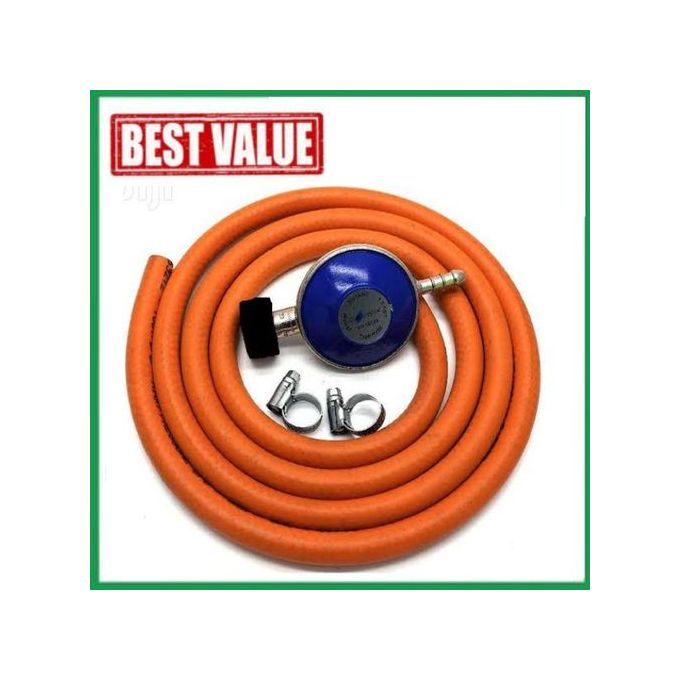 Generic 6KG GAS Regulator +FREE 2M Pipe+ 2 Free Hose Clamps