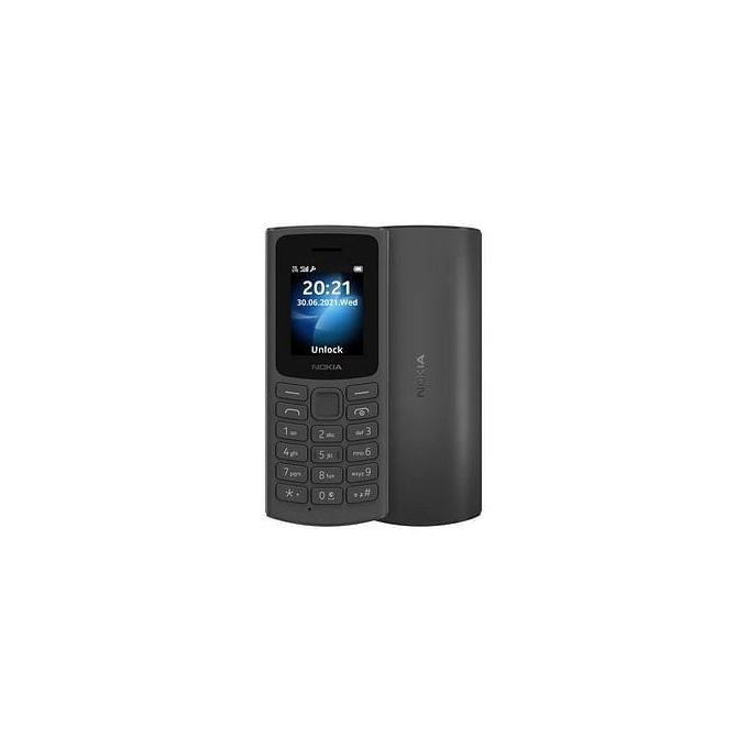 Nokia 105 (2023) 1.8", Dual SIM Feature Phone, Long-Lasting Battery, Durable Design- Charcoal