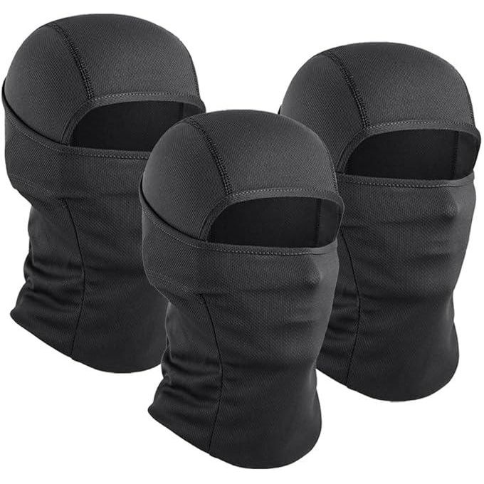 3 Pack Lightweight Balaclava Ski Mask - Breathable Summer Face Cove for Motorcycle, Football, Cycling, Outdoor Sports