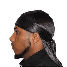 Premium Stretchy Black Silk Durag – Breathable & Hypoallergenic Wave Builder Cap for Men & Women, Soft Night Hair Protector, Lightweight & Fashionable Head Wrap