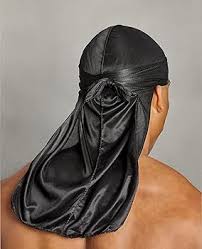 Premium Stretchy Black Silk Durag – Breathable & Hypoallergenic Wave Builder Cap for Men & Women, Soft Night Hair Protector, Lightweight & Fashionable Head Wrap