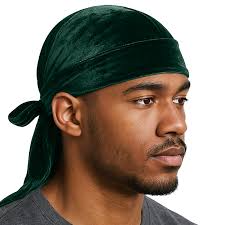 Velvet Green Durag for Men + Free Wave Cap | Premium 360 Wave Builder Kit | Moisture-Retaining Compression Cap Set for Deep Waves, Hair Protection & Style Control