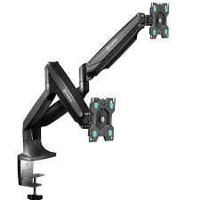 Premium Dual Monitor Arm Mount – Adjustable Desk Clamp