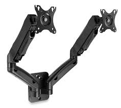 Dual Arm V Monitor Mount – Adjustable Desk Clamp for 13"–32" Screens