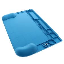 Blue Heat-Resistant Magnetic Silicone Repair Mat