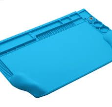 Blue Heat-Resistant Magnetic Silicone Repair Mat