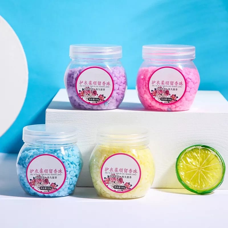 OFFER🔥!!  OFFER🔥 !!100 grams fragrance /fabric softener beads per pack.Use few PCs into Washing machine or throw into the closet for long lasting effect
