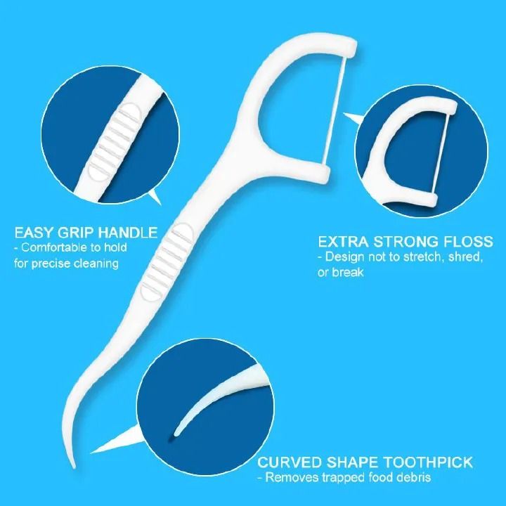 NEW ARRIVAL !!🔥🔥💯💯 NEW ARRIVAL🔥🔥💯💯 LYRIC  Dental Floss Flosser Picks Toothpicks Teeth Stick Interdental Brush Tooth Cleaning Dental Floss Pick 50 PCS Oral Care