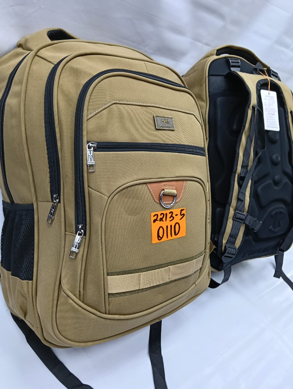 Men's Large Canvas Backpack Waterproof Durable Travel Rucksack Hiking School Bag 2213