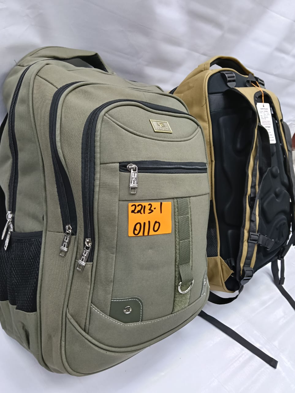 Men's Large Canvas Backpack Waterproof Durable Travel Rucksack Hiking School Bag 2213