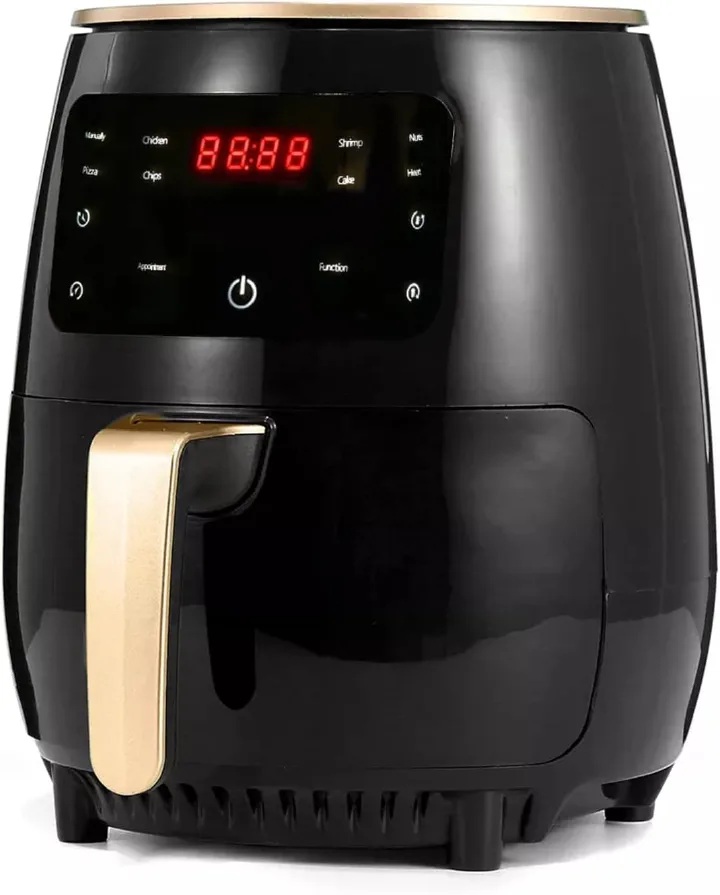 8.0L Air Fryer Oil Free, Smart Touch LCD Screen Display Air Fryer Cooker, 2400W Multifunction Health Deep Fryer for Fries Pizza Cake Toast Fish