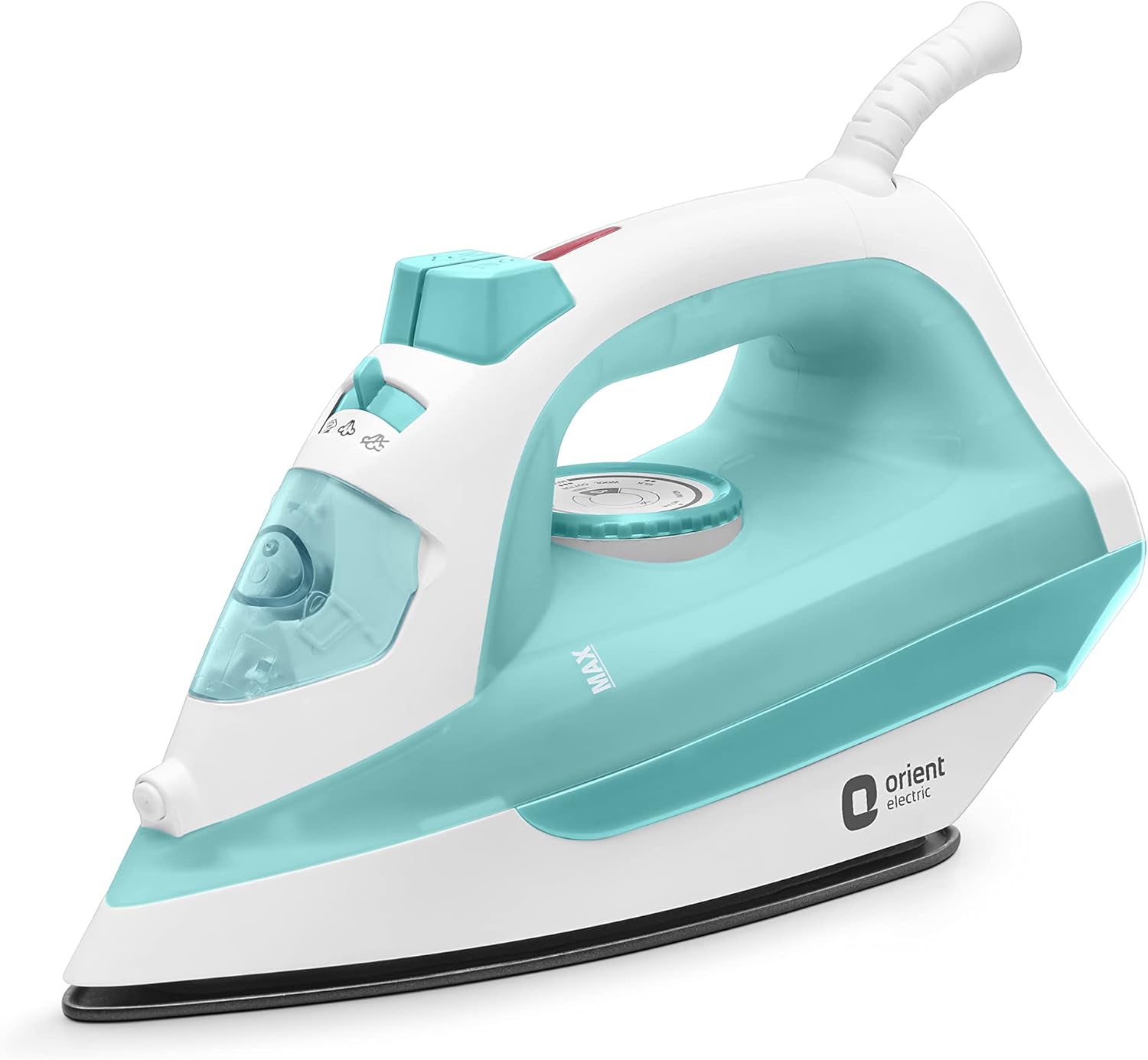 Steam Electric iron | 2000W Steam iron (Press)| Non-stick Soleplate | 360-degree swivel cord| U-shaped heating element| Vertical & Horizontal Ironing| | ISI certified