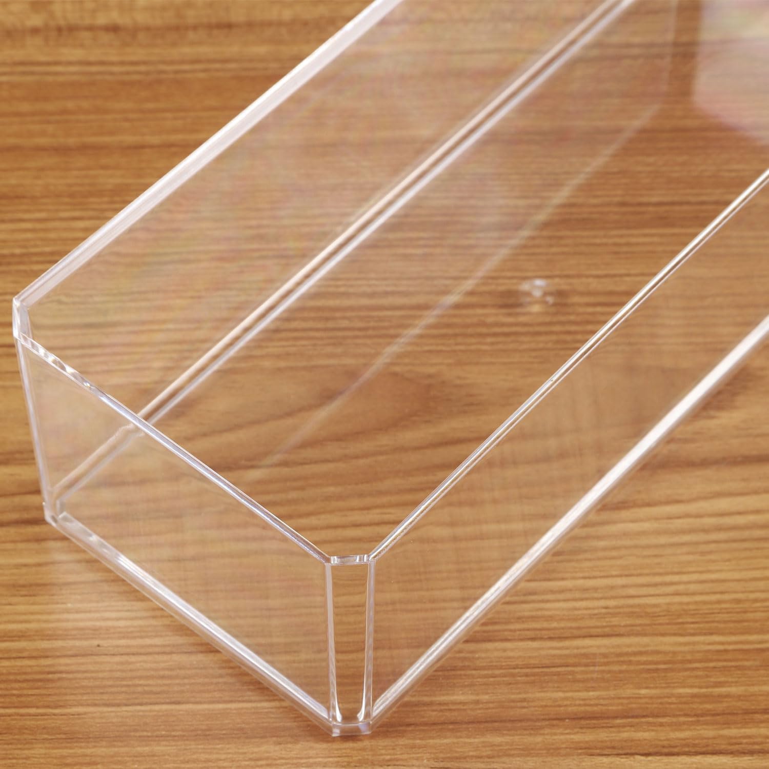 2 Tier Drawer Organizers Set, Make-up Organizers Drawer, 4 Slot Versatile Bathroom and Vanity Drawer Organizer Trays, Storage Bins for Makeup, Bedroom, Kitchen Gadgets Utensils and Office Accessories