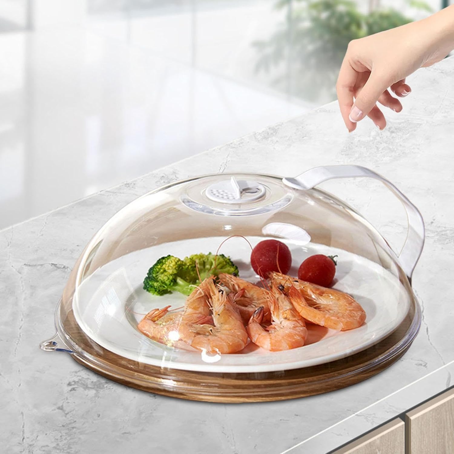 Microwave Cover Reusable Lid with Steam Vent for Plates Kitchen Gadgets | Home & Garden | Kitchen Dining & Bar| Kitchen Tools & Gadgets| Microwave Cooking Gadgets