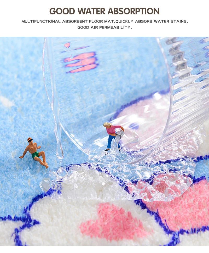 Fantasy Magic Unicorn Series Carpet, Soft Mat, Non-slip Foot Pad, Absorbent Bedroom Carpet, Toilet Bathroom Door, Home Entrance