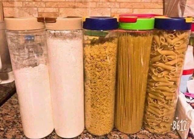 Air tight Multipurpose spaghetti, noodles cereal Containers Food Storage Canisters with Lids 30oz, BPA Free High quality BPA free Cookies Jars with Sealing Cover